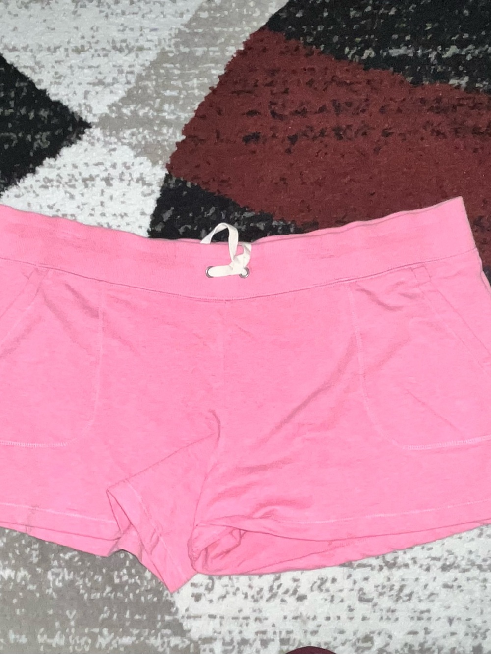 Eddie Bauer Pink Knit Lounge Shorts with Drawstring